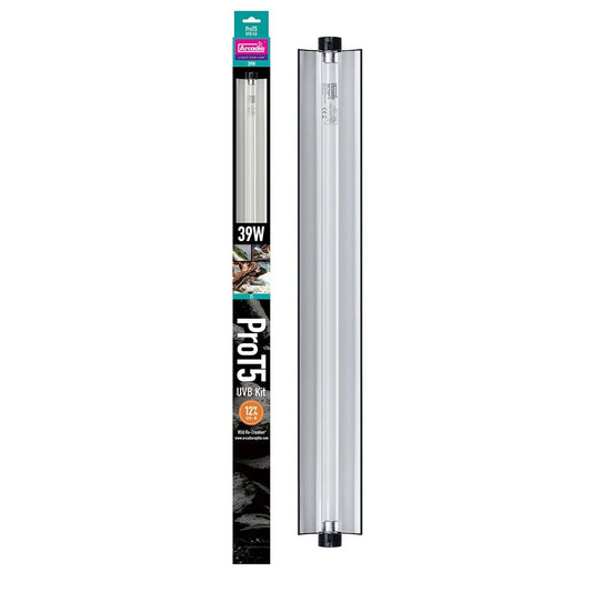 Kit UVB terariu Arcadia ProT5 Desert 12%, cu neon T5 39 W, 87 cm