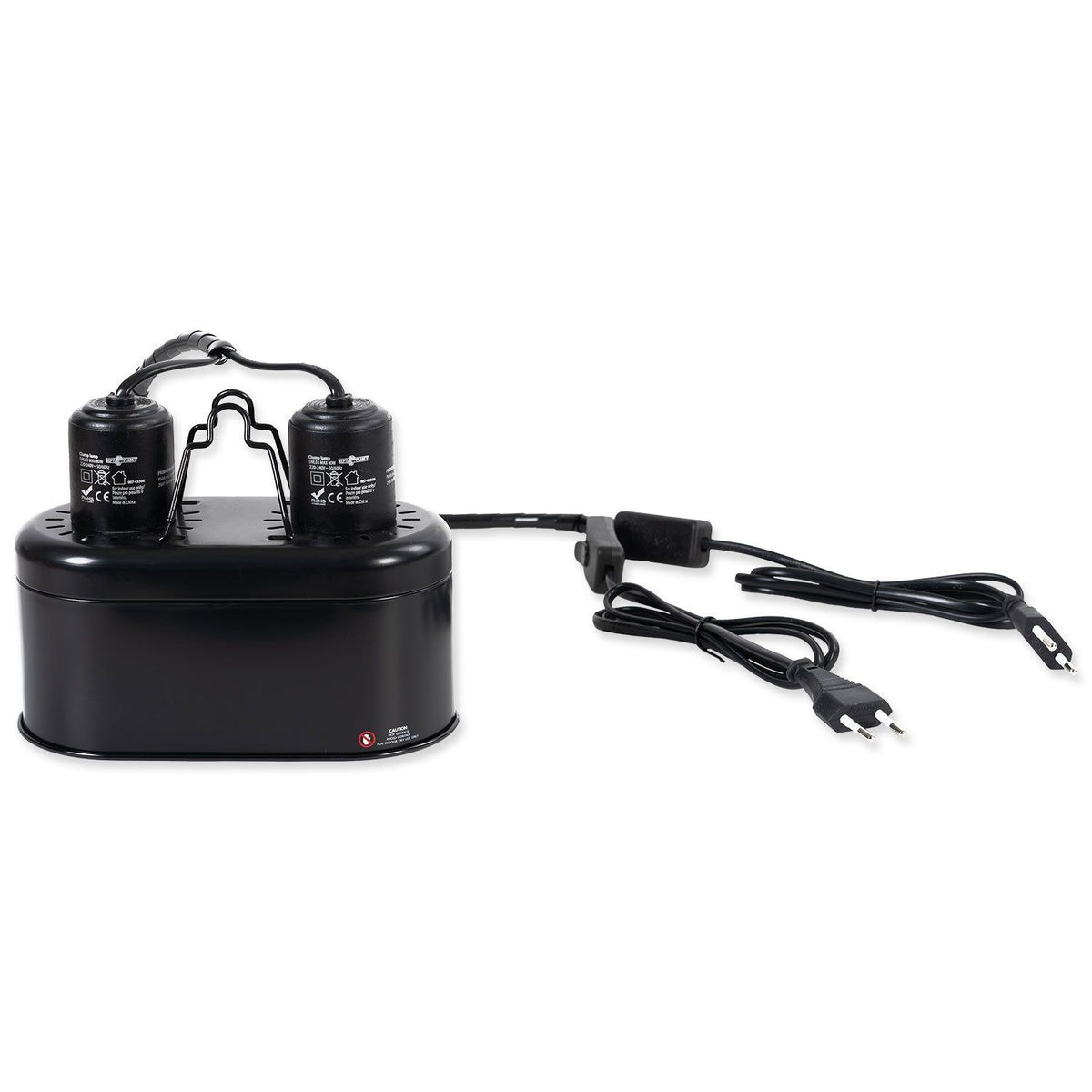 Lampa mini dubla pentru 2 becuri de 40w, Repti Planet, Mini Dual Dome Lamp Fixture