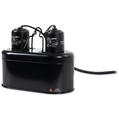 Lampa mini dubla pentru 2 becuri de 40w, Repti Planet, Mini Dual Dome Lamp Fixture