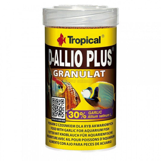 Hrana granulata cu usturoi pentru pesti ornamentali, Tropical D-Allio Plus, 60g/100 ml