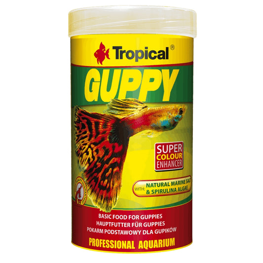 Hrana naturala pentru guppy, Tropical Guppy, 50g/250 ml