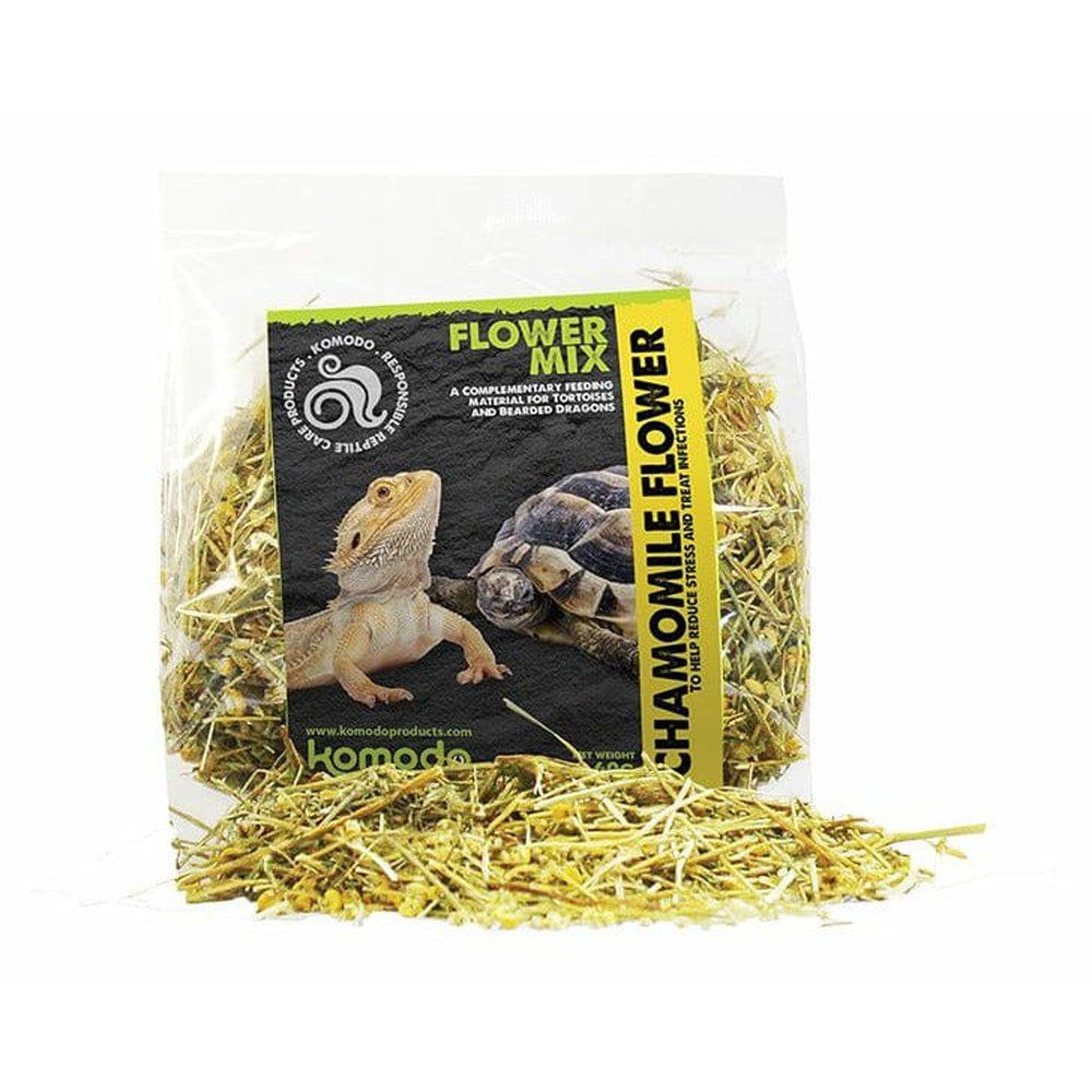 Mix de flori de mușețel pentru reptile, Komodo Flower mix Chamomile, 60g