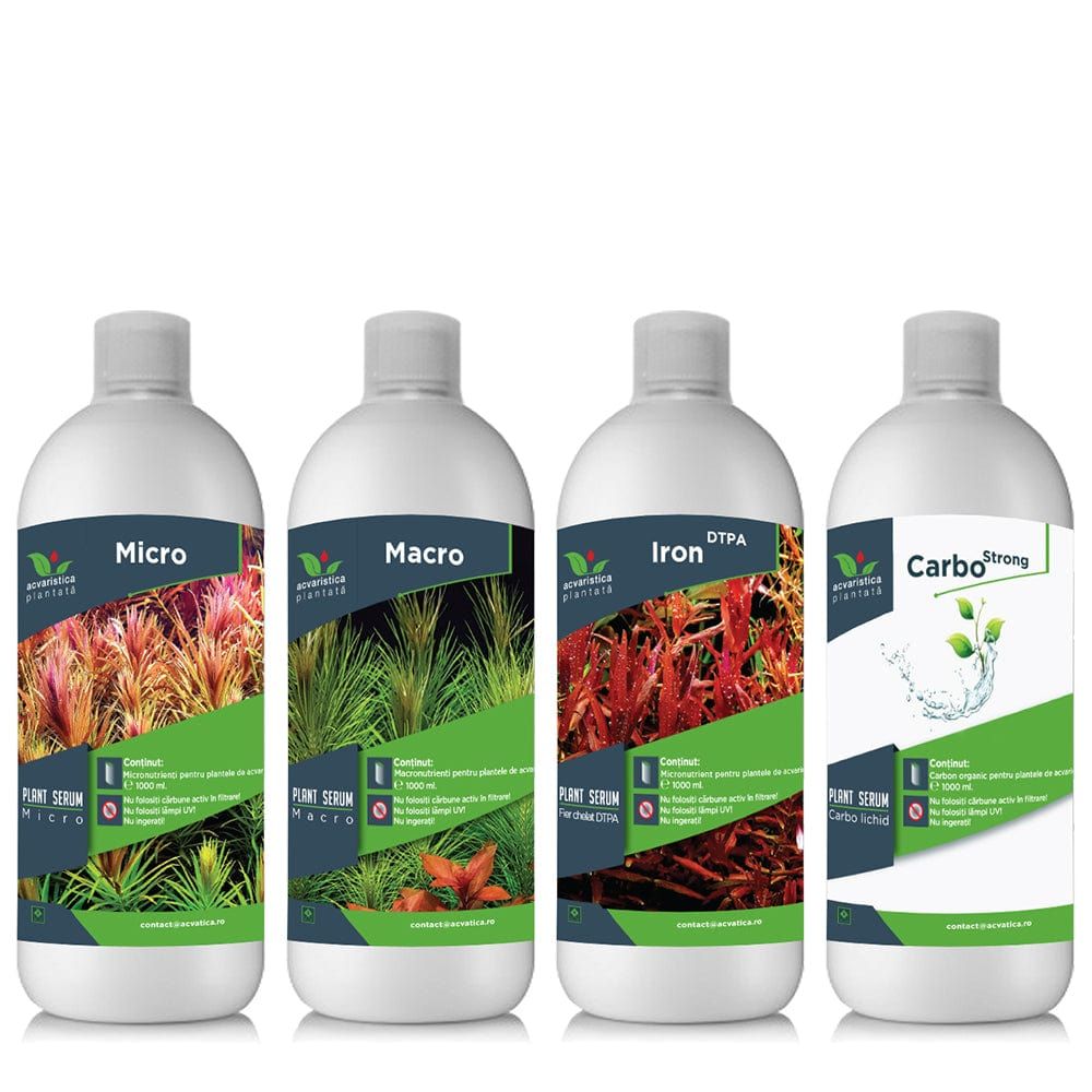 Pachet Fertilizare Completa micro-macro-fier-carbo Plant Serum 1000 ml