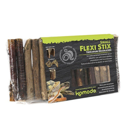 Betisoare din lemn pentru decorul terariului, Komodo Flexi Stix, Small