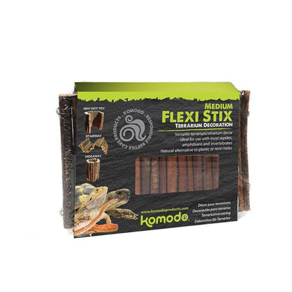 Betisoare din lemn pentru decorul terariului, Komodo Flexi Stix, Small