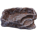 Recipient din rasina pentru hranirea reptilelor, Komodo Terraced Dish Brown (resin) medium