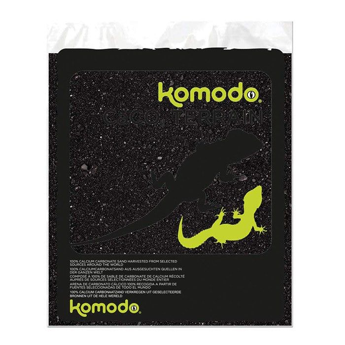 Nisip negru pentru terariu din carbonat de calciu, Komodo CaCo3 Sand, 4 kg