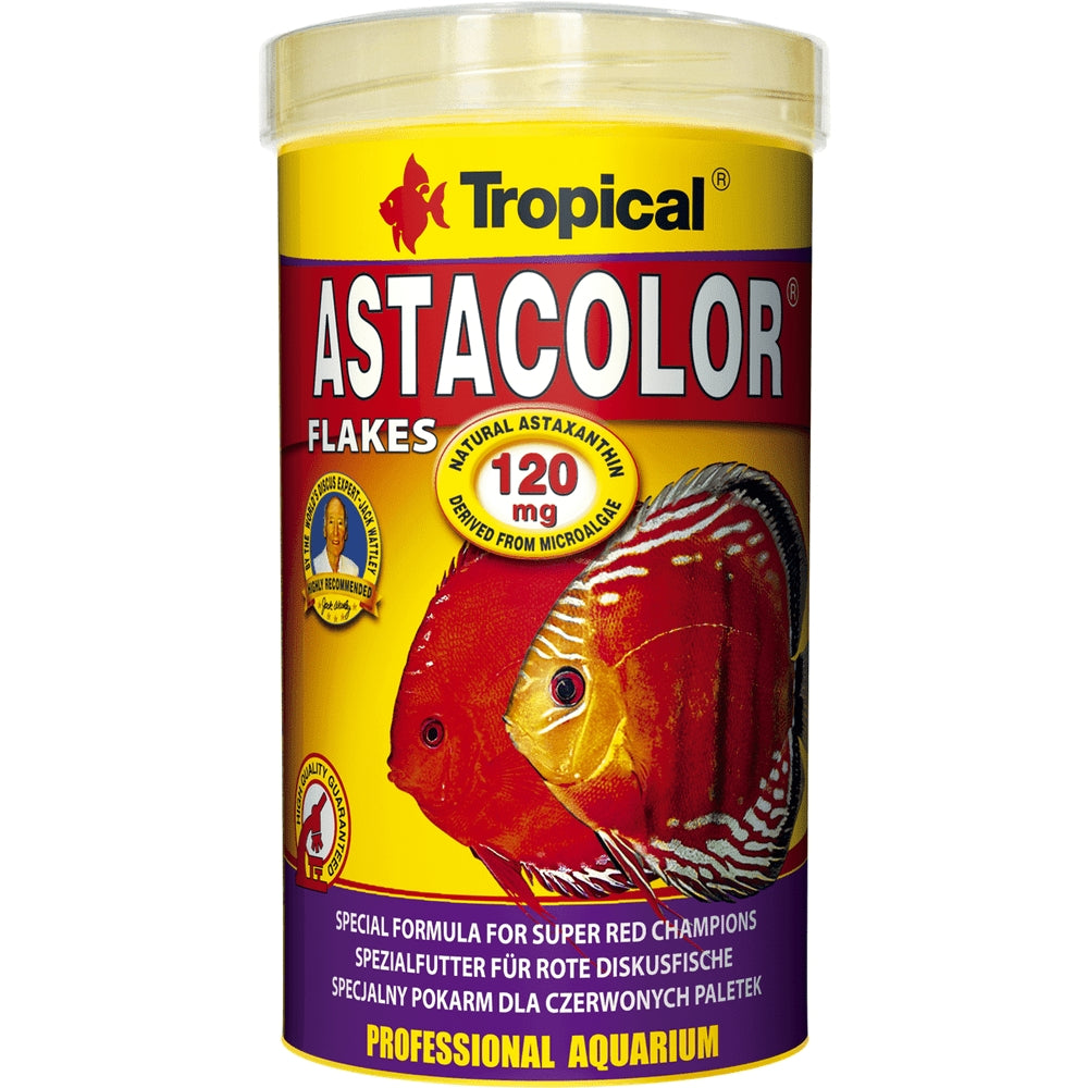 Hrană sub formă de fulgi pentru intesificarea coloritului, Tropical Astacolor, 500 ml/100g