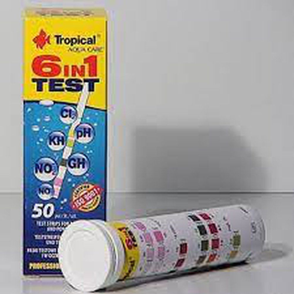 Te t pentru parametri apei, Tropical te t 6in1 (50pc )