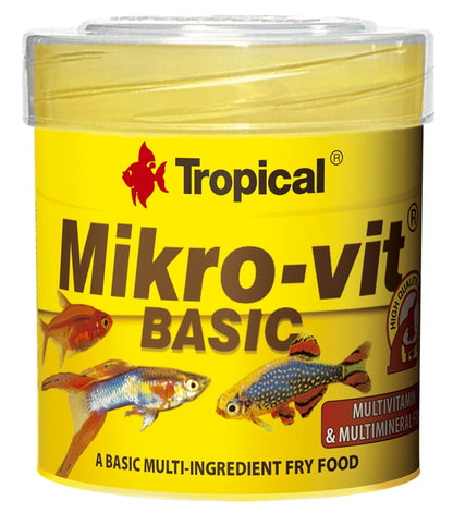 Hrana sub formă de pudră pentru pești mici, Tropical Micro-vit Basic, 50ml/32g