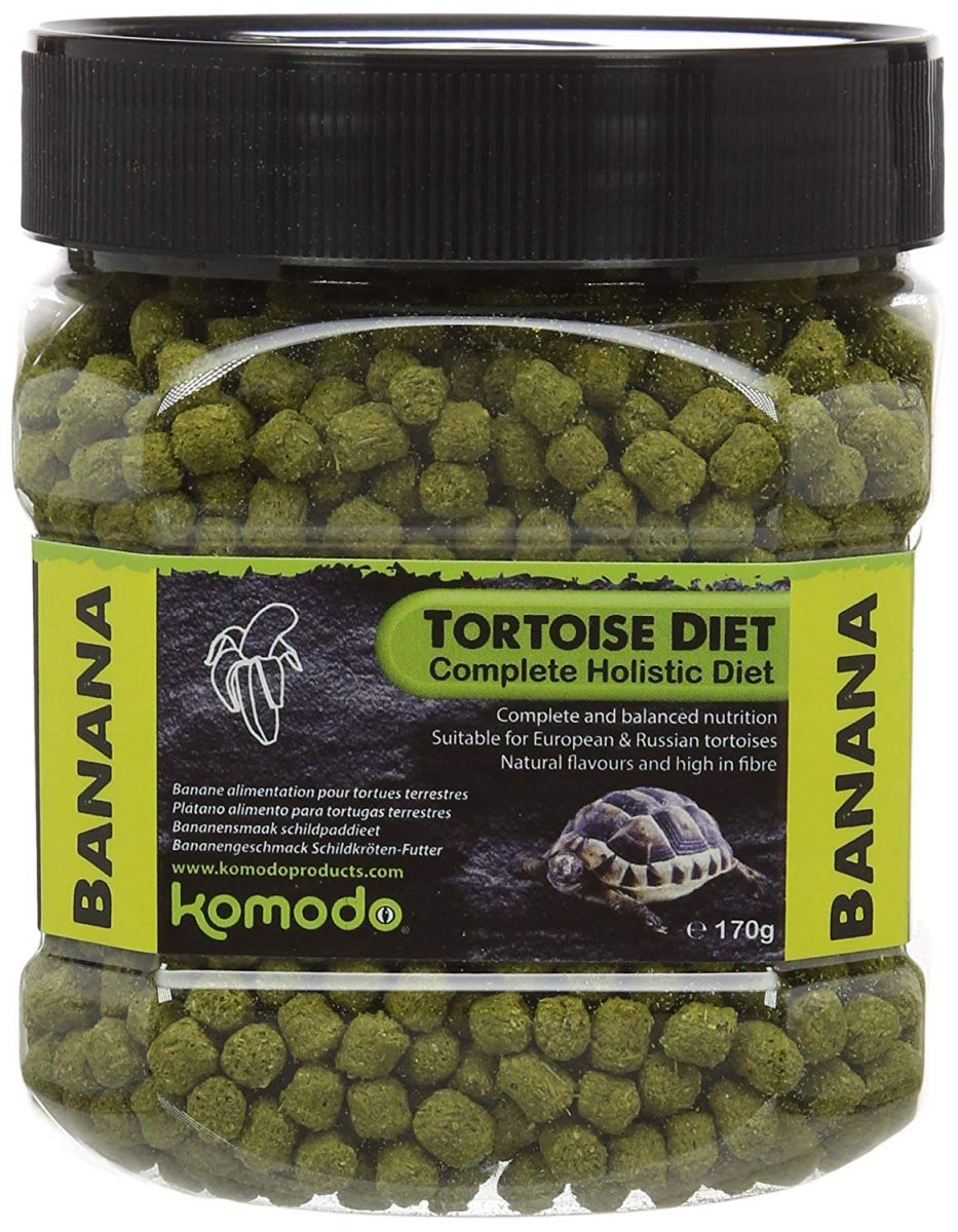 Hrană nutritivă sub formă de peleți pentru broaște țestoase, Komodo Banana Tortoise Diet, 170g