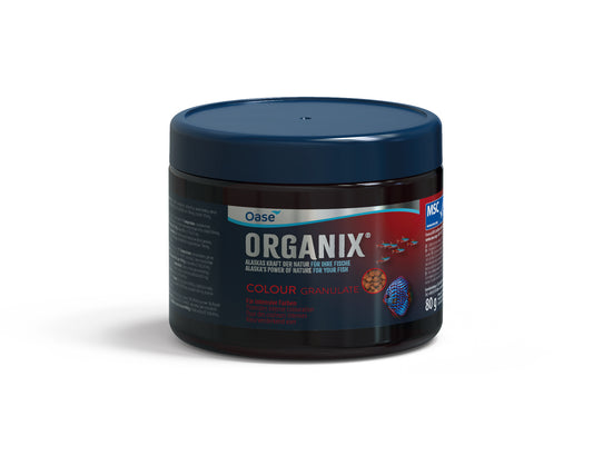 Hrană granulată pentru intensificarea culorii peștilor, ORGANIX Colour Granulate 150 ml / 80 g