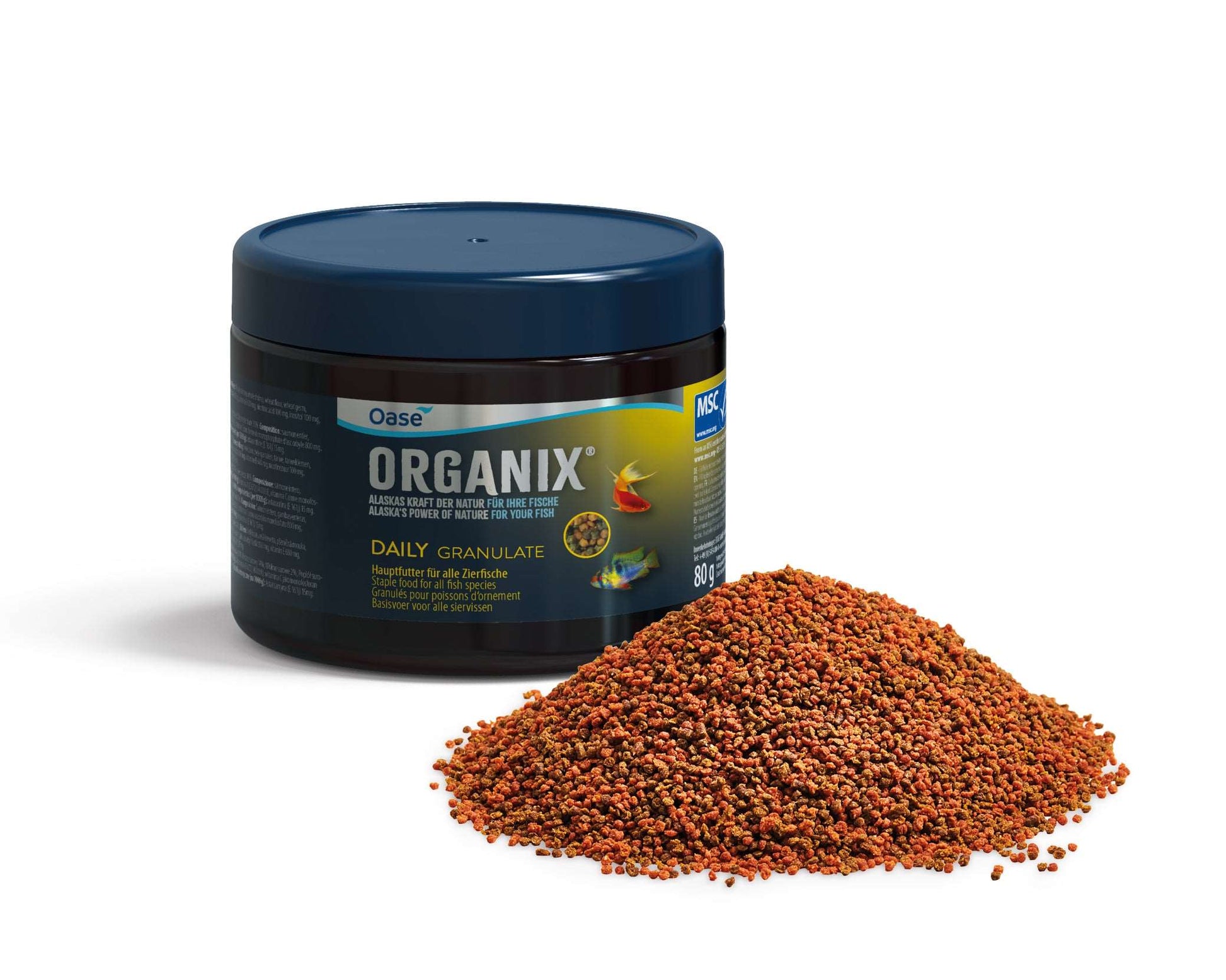 Hrana granulata pentru pesti ornamentali, ORGANIX Daily Granulate 150 ml / 80 g