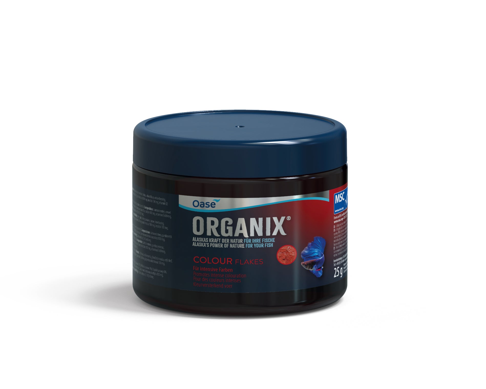 Hrană sub fomă de fulgi pentru intensificarea culorii, ORGANIX Colour Flakes 150 ml / 25 g