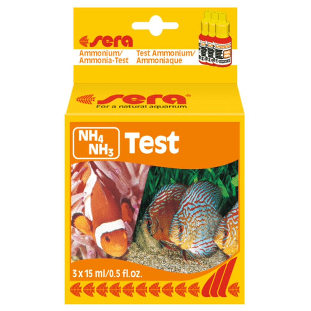 Test pentru monitorizarea nivelului de amoniu/amoniac din apa dulce si marina,  NH4/NH3, 15 ml