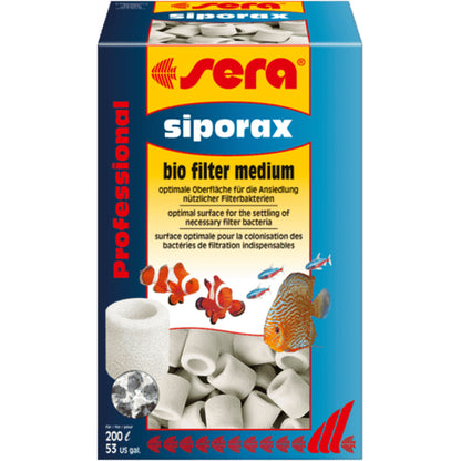 Material filtrant sub forma de inele ceramice, Sera Siporax 15mm, 1000ml/290g