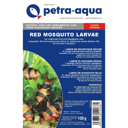 Hrană congelată pentru pești ornamentali (larve roșii), RED MOSQUITO LARVAE, blister 100 g