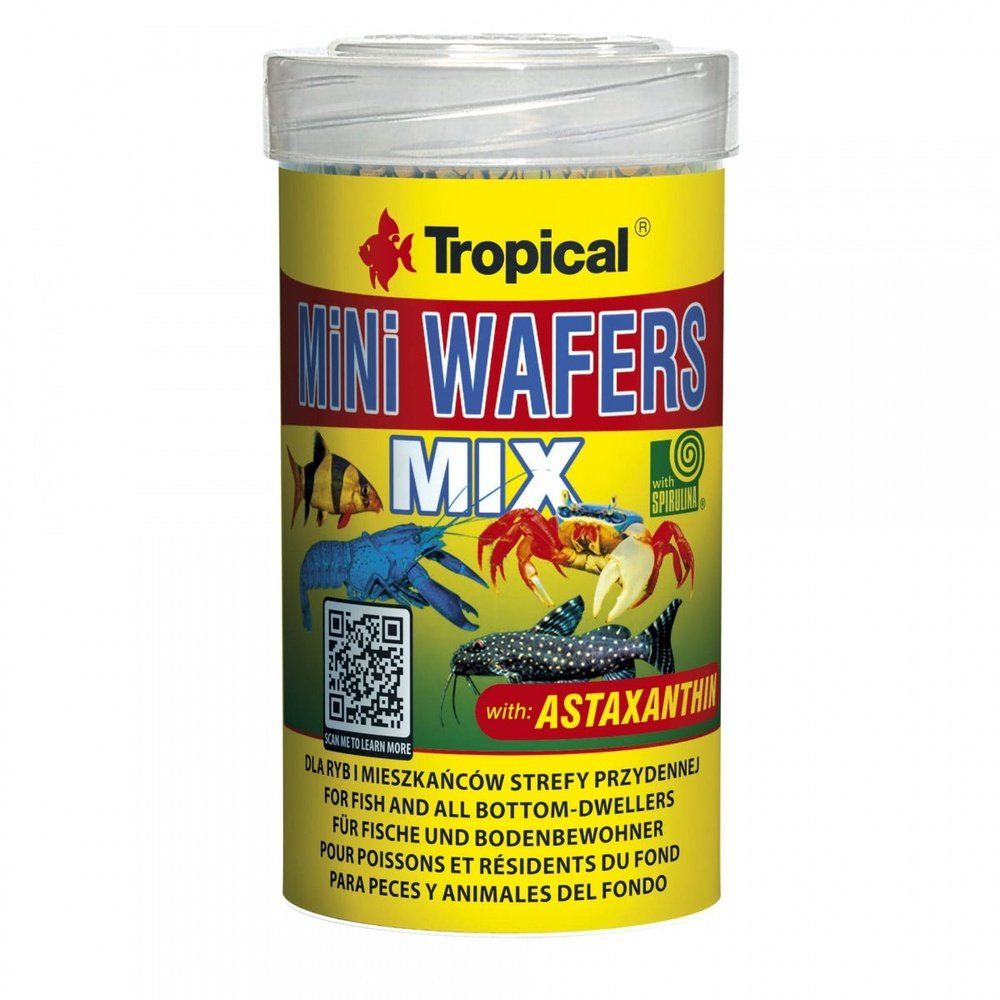 Hrană sub formă de peleți pentru pești sanitari, Tropical Mini Wafers Mix, 55 g