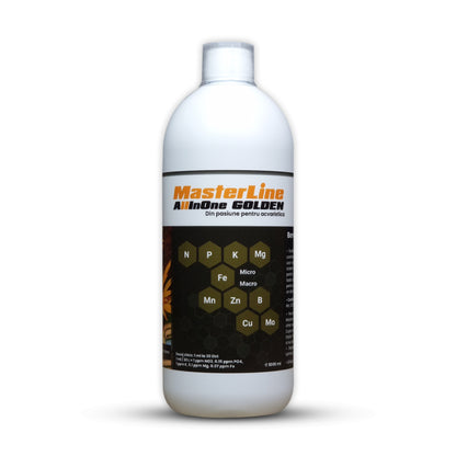 Fertilizant pentru plante acvatice, MasterLine All In One Golden, 1000 ml