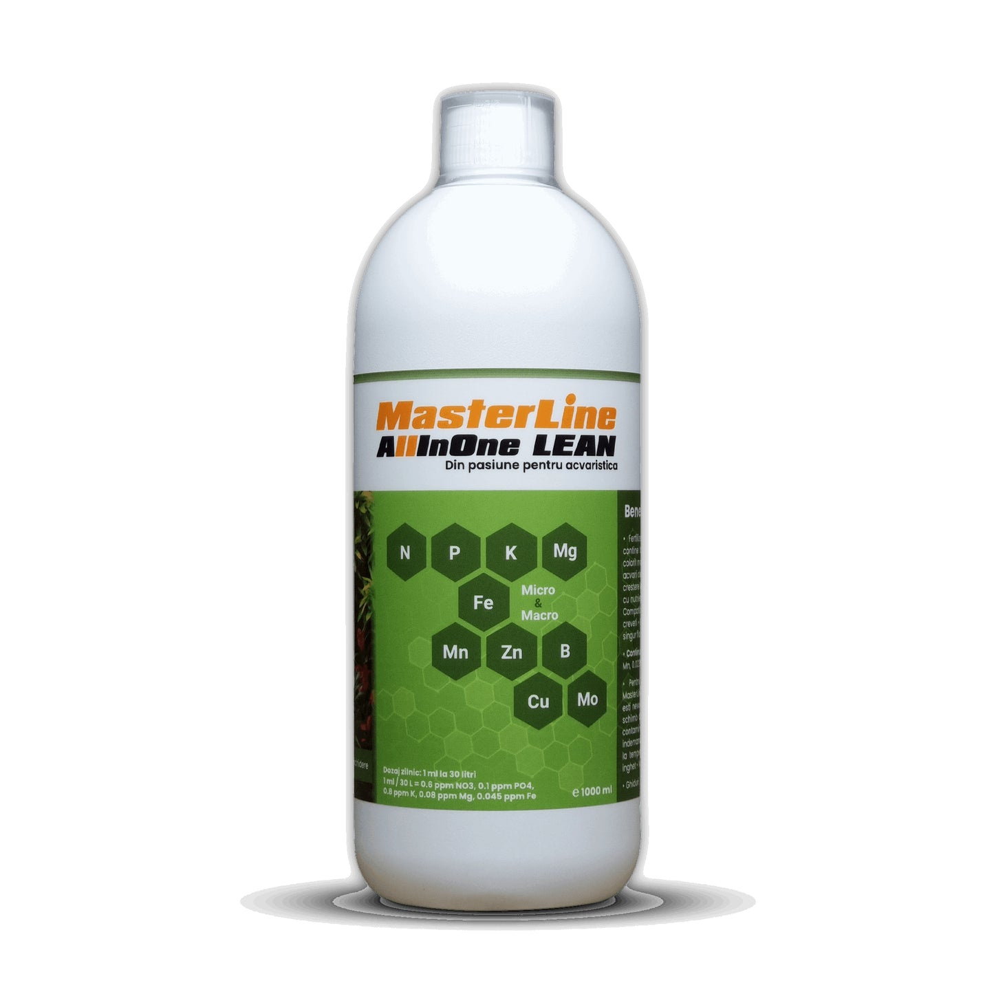 Fertilizant pentru plante acvatice, MasterLine All In One Lean, 200 ml