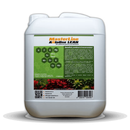 Fertilizant pentru plante acvatice, MasterLine All In One Lean, 200 ml