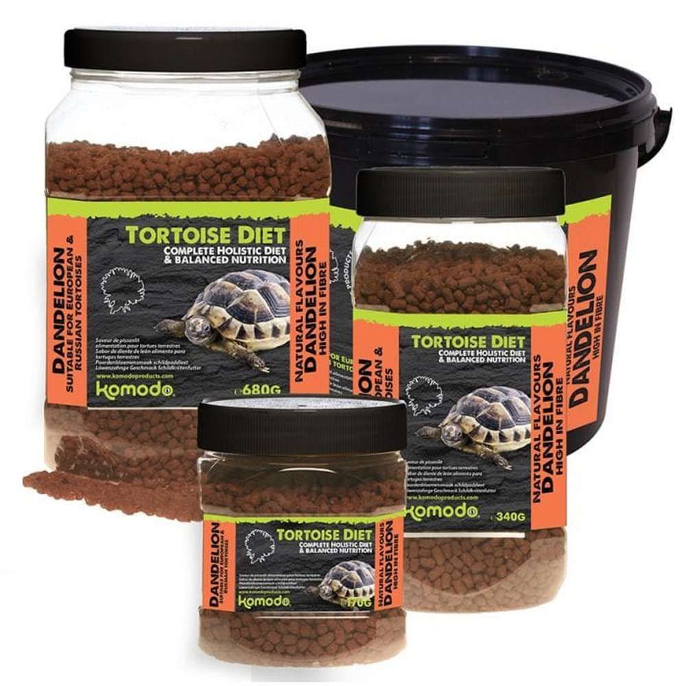 Hrana nutritiva sub forma de peleți pentru broaste testoase, Komodo Tortoise Diet Dandelion 340 g