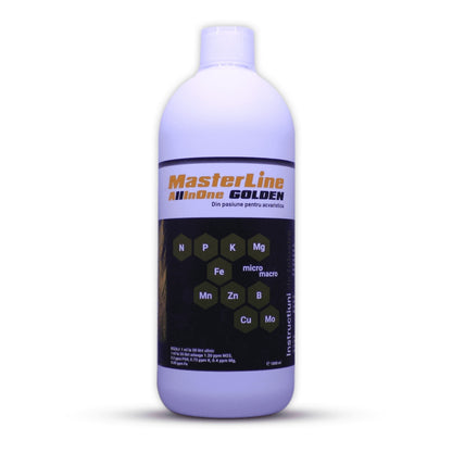 Fertilizant pentru plante acvatice, MasterLine All In One Golden, 1000 ml