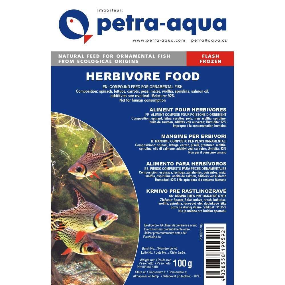 Hrană congelată pentru pești ornamentali ierbivori, HERBIVOROUS SPECIAL, blister 100 g