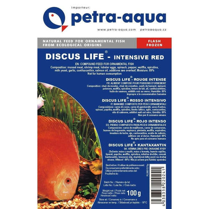 Hrană congelată pentru pești ornamentali, DISCUS LIFE INTENSIVE RED, blister 100 g