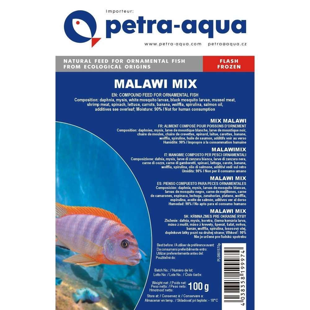 Hrana congelata pentru pesti ornamentali, MALAWI MIX, blister 100 g