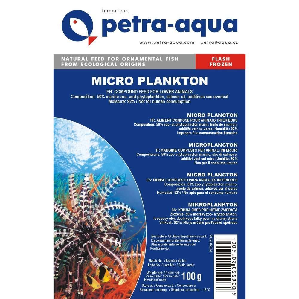 Hrană congelată pentru pești ornamentali, MICRO PLANKTON, blister 100 g