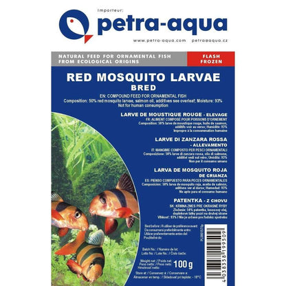 Hrană congelată pentru pești ornamentali, RED MOSQUITO LARVAE BRED (larve de țânțari roșii de crescătorie), blister 100 g