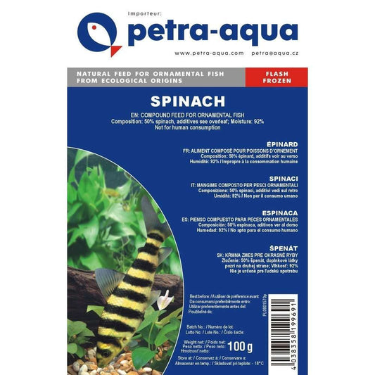 Hrana congelata pentru pesti ornamentali, SPINACH, blister 100 g
