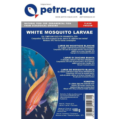 Hrana congelata pentru pesti ornamentali, WHITE MOSQUITO LARVAE (larve de tantari albi), blister 100 g