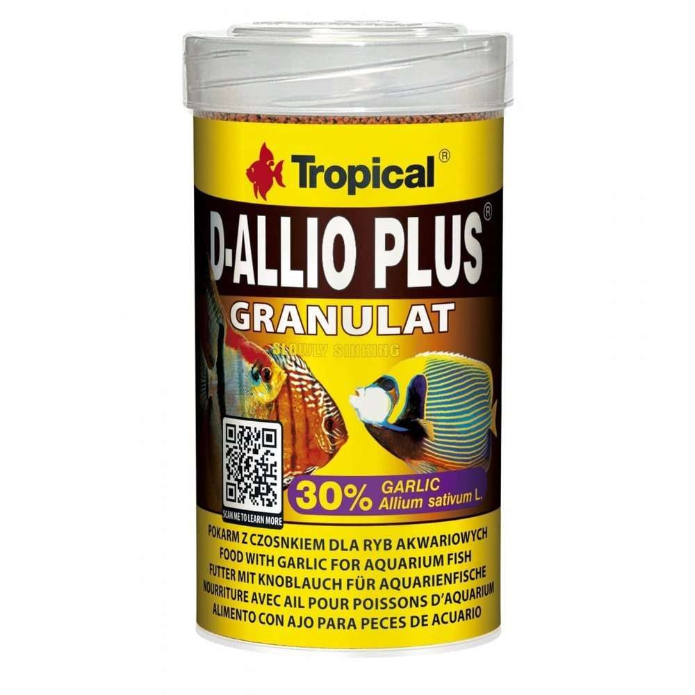 Hrana granulata pentru pe ti ornamentali Tropical D-Allio Plu  Granule  - 150g