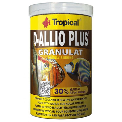 Hrana granulata cu usturoi pentru pesti ornamentali, Tropical D-Allio Plus, 60g/100 ml