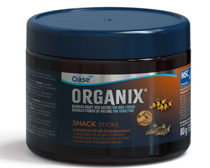 Hrana pentru pesti sanitari, Oase, Organix, Snack Sticks 125 g / 250 ml