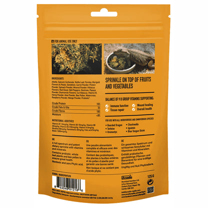 Hrană pentru Reptile Arcadia EarthPro DragonFuel, pungă resigilabilă, 125g