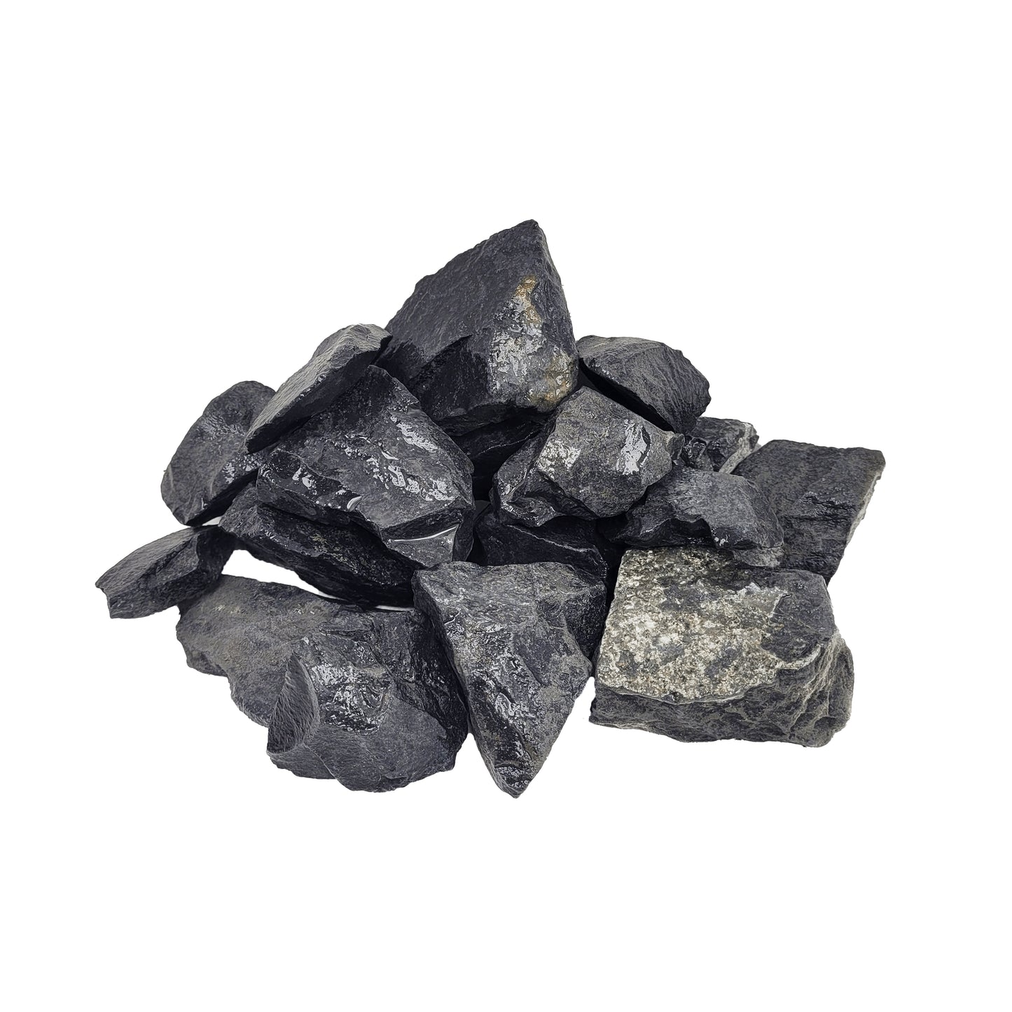 Pietre decor acvarii si terarii, Wio, Black Venom Nano Rocks, 2 kg, 1-10 cm