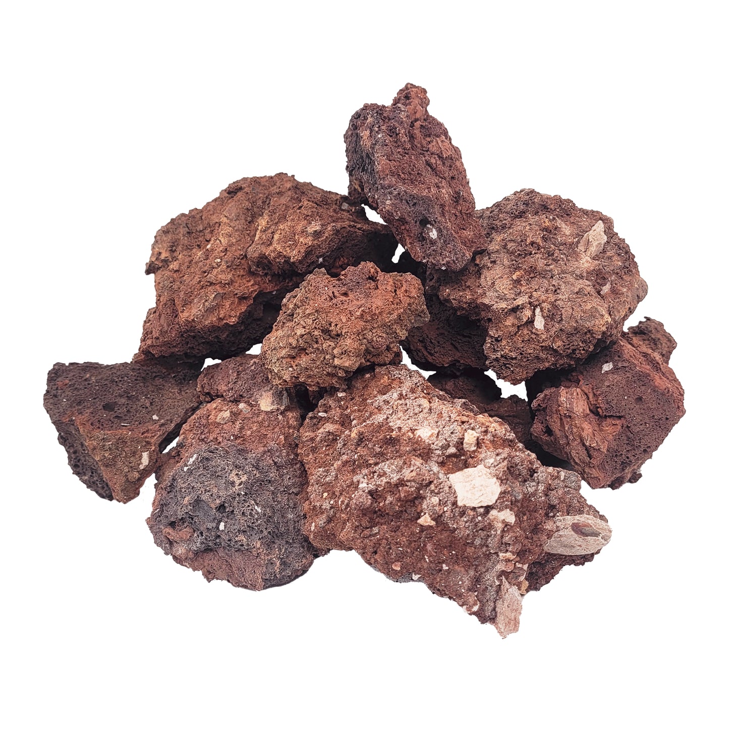 Pietre decor acvarii si terarii, Wio, Wild Red Lava Nano Rocks, 2 kg, 1-10 cm