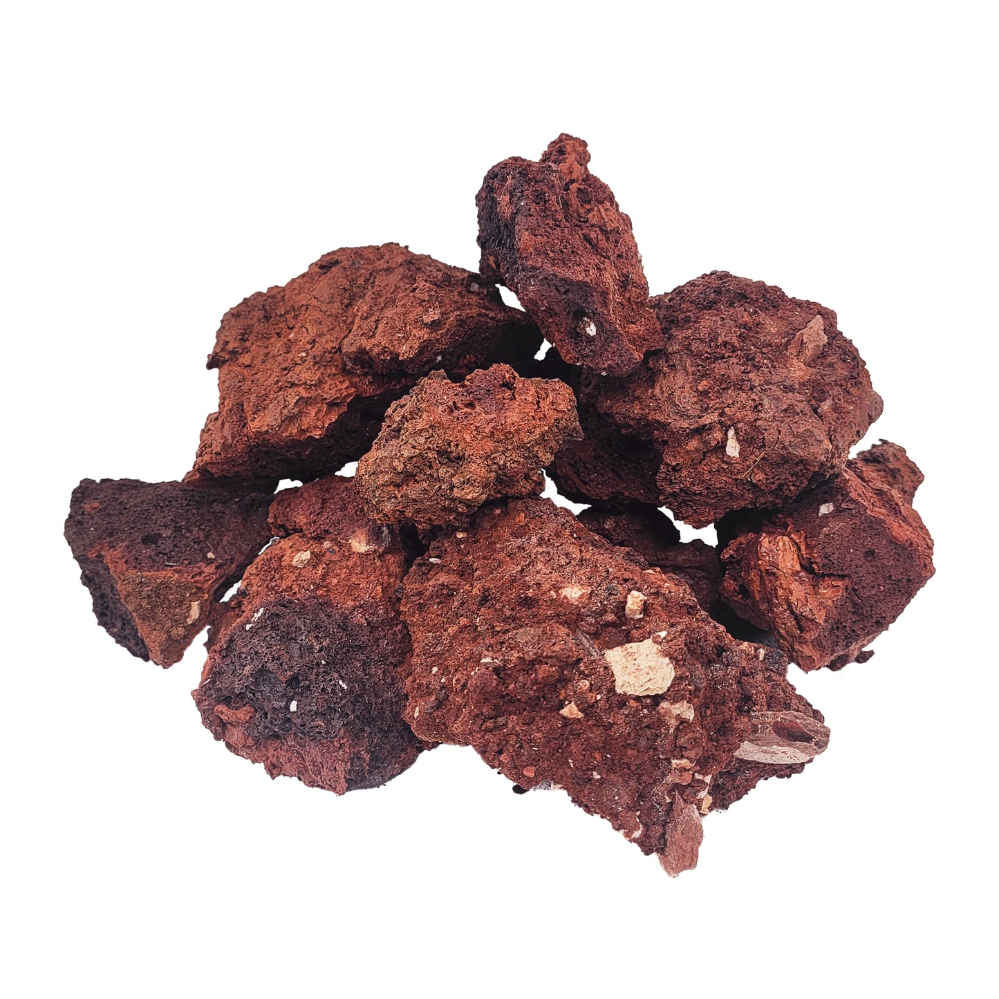 Pietre decor acvarii si terarii, Wio, Wild Red Lava Nano Rocks, 2 kg, 1-10 cm