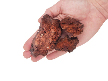 Pietre decor acvarii si terarii, Wio, Wild Red Lava Nano Rocks, 2 kg, 1-10 cm