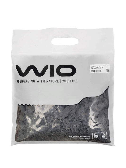 Pietris pentru decor acvariu, Wio, Silver Shadow Gravel Mix, 2 kg