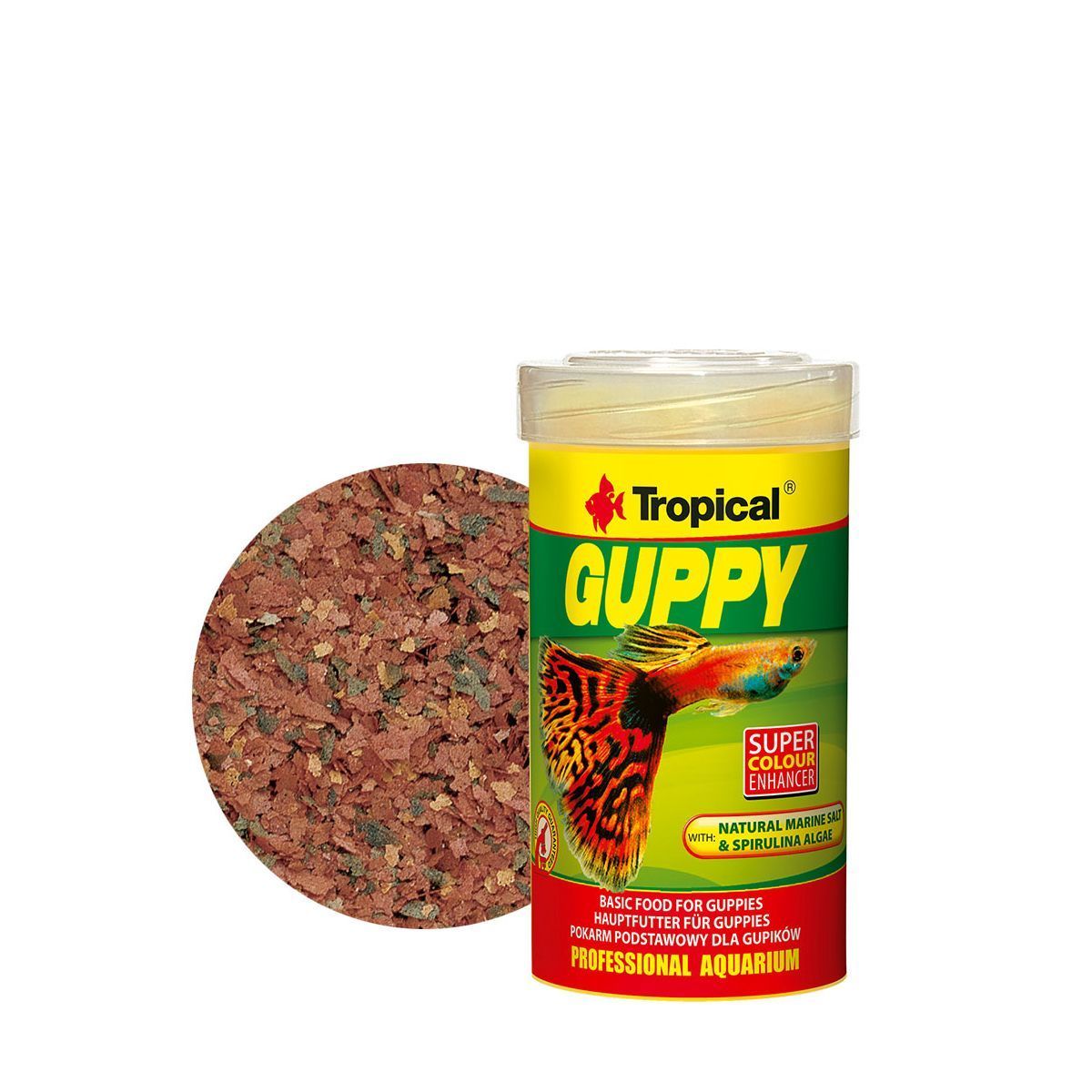 Hrana naturala pentru guppy, Tropical Guppy, 50g/250 ml