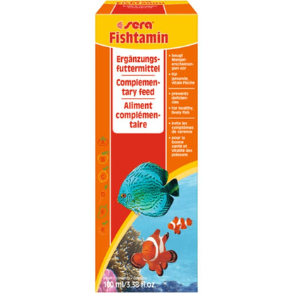 Vitamine lichide pentru pesti, Sera Fishtamin - 100 ml