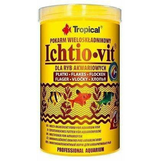 Fulgi pentru pesti omnivori, Tropical Ichtio-vit, 1000ml/200g