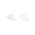 Lily Pipe iesire filtru extern, Aquario Neo Outlet Poppy Glass, M 13 mm