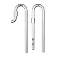 Set tur & retur inox ,Chihiros Metal Jet Lily Pipe M (12/16 mm)