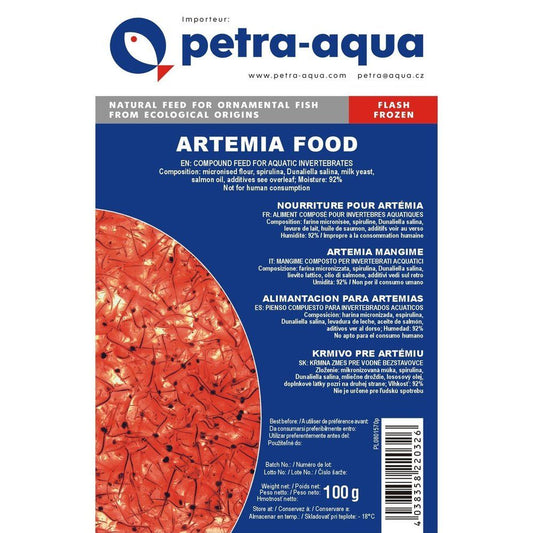 Hrana congelata pentru nevertebrate acvatice, hrana pentru Artemia, ARTEMIA FOOD, blister 100 g