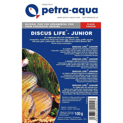 Hrana congelata pentru pesti ornamentali, DISCUS LIFE JUNIOR, blister 100 g